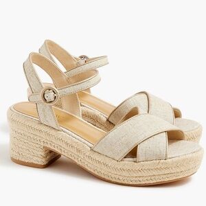 J. Crew Tan Espadrille Sandals